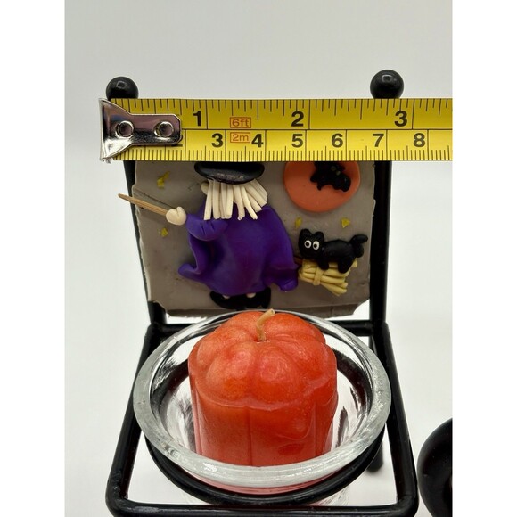 Ceramic Witch Cauldron Candle Halloween Mug & Chair Votive Holder Set Of 2 - Picture 9 of 10
